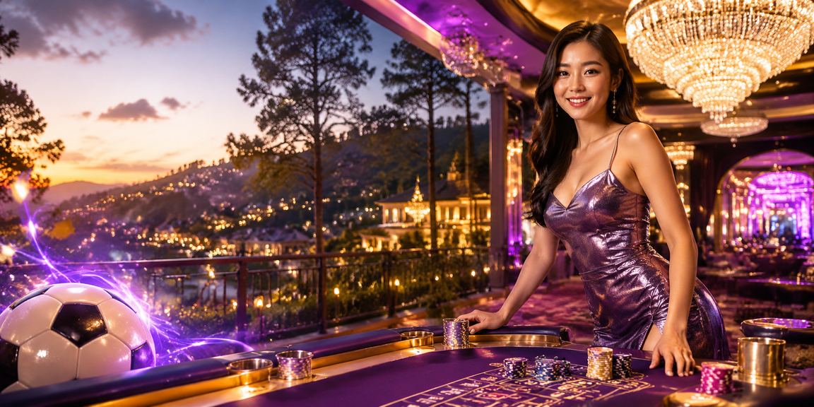 Khung cảnh đêm neon tại Đà Lạt với người chơi theo dõi kèo bóng đá trực tuyến trên màn hình