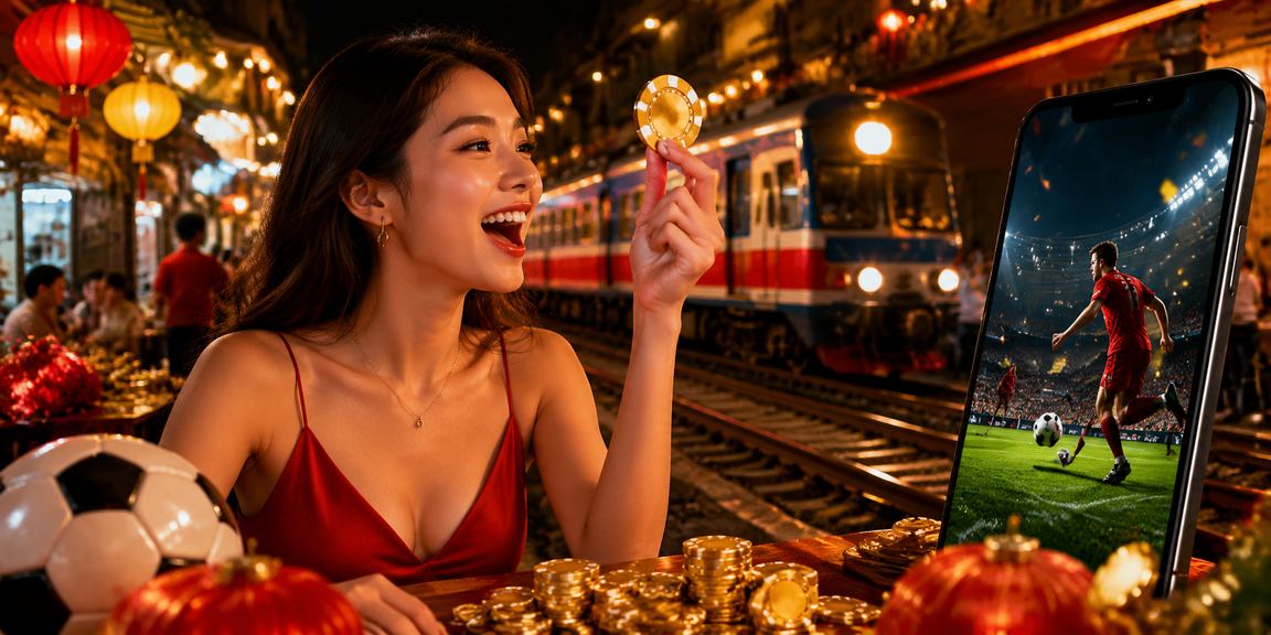 Người hâm mộ bóng đá tại Hà Nội xem trận đấu và theo dõi kèo cược tại chợ đêm sôi động