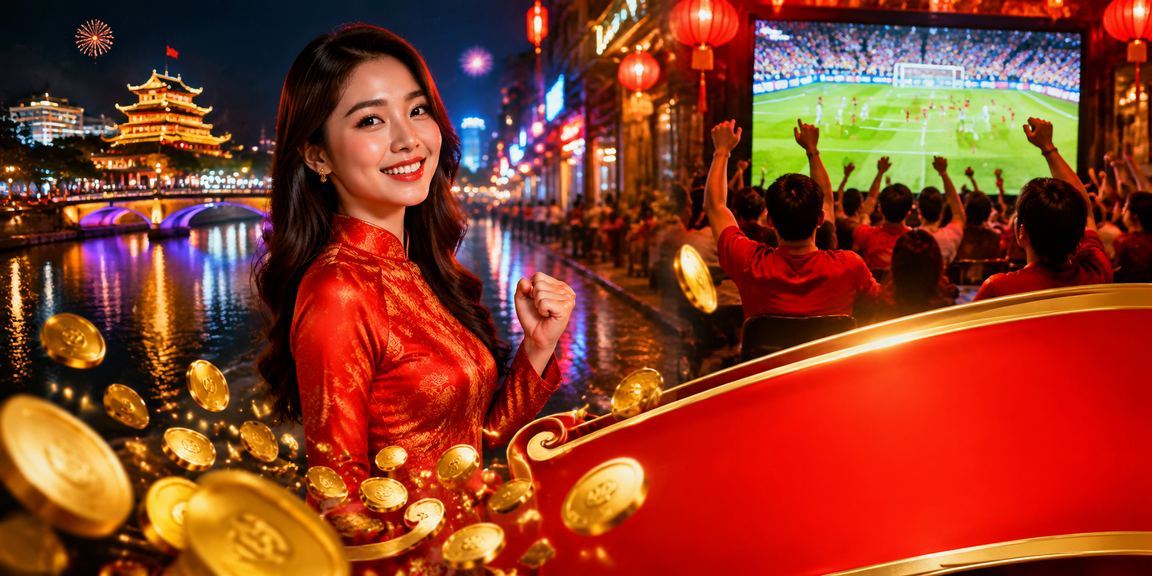 Không gian casino ánh đèn neon rực rỡ tại Huế với người chơi đang trải nghiệm trò chơi buổi tối